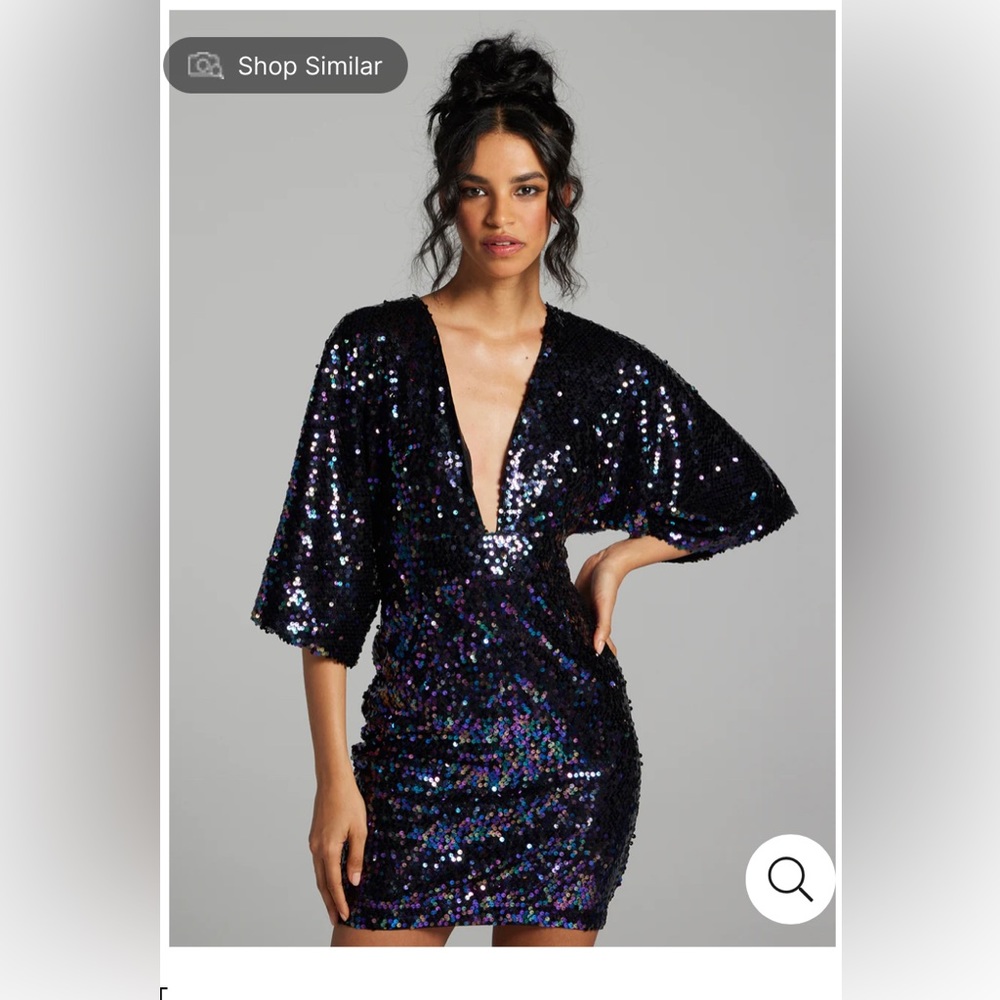 Deep V Sequin Dress by Lord & Taylor size XL new w/ tag. Think holidays party!